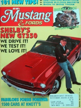 MUSTANG & FORDS 1991 SEPT - SHELBY GT350 SPECIAL